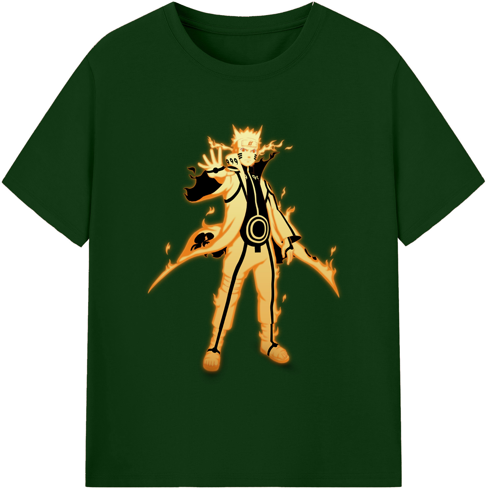 （画像用） NARUTO -ナルト- うずまき ナルト Uzumaki Naruto 綿100％半袖Tシャツ（フロントプリント）